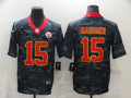 Men’s Kansas City Chiefs Patrick Mahomes #15 Gray Camouflage Jersey