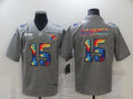 Men’s Kansas City Chiefs Patrick Mahomes #15 Gray Jersey