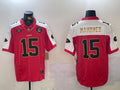 Men’s Kansas City Chiefs Patrick Mahomes #15 Red Alternate Jersey