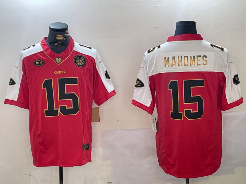 Men’s Kansas City Chiefs Patrick Mahomes #15 Red Alternate Jersey