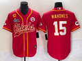 Men’s Kansas City Chiefs Patrick Mahomes #15 Red Jersey Joint Edition