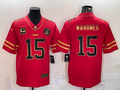 Men’s Kansas City Chiefs Patrick Mahomes #15 Red Jersey