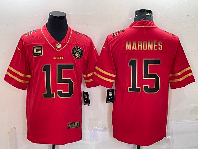 Men’s Kansas City Chiefs Patrick Mahomes #15 Red Jersey