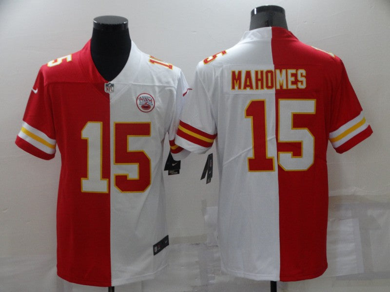 Men’s Kansas City Chiefs Patrick Mahomes #15 Red/White Jersey