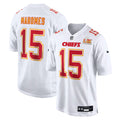 Men’s Kansas City Chiefs Patrick Mahomes #15 Tundra White Super Bowl LIX Jersey
