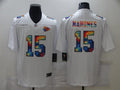 Men’s Kansas City Chiefs Patrick Mahomes #15 White Alternate Jersey