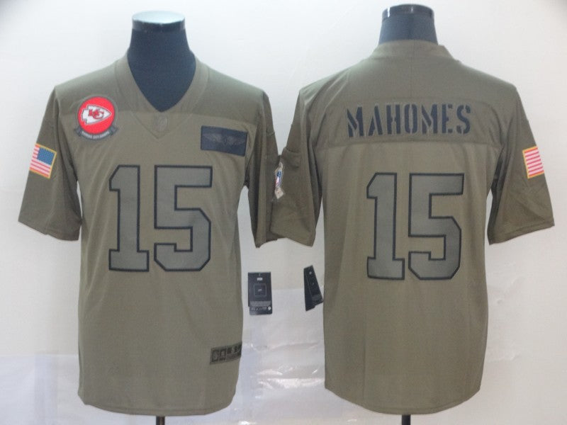 Men’s Kansas City Chiefs Patrick Mahomes Brown Jersey