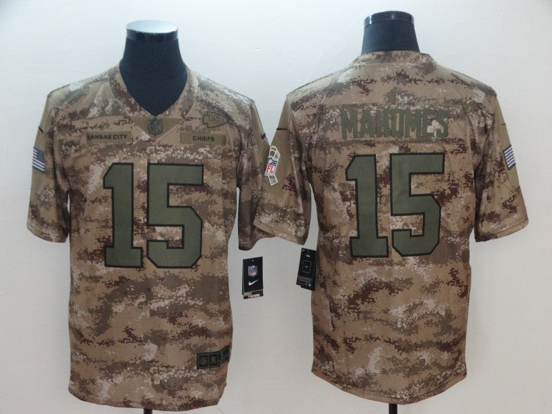 Men’s Kansas City Chiefs Patrick Mahomes Camouflage Jersey