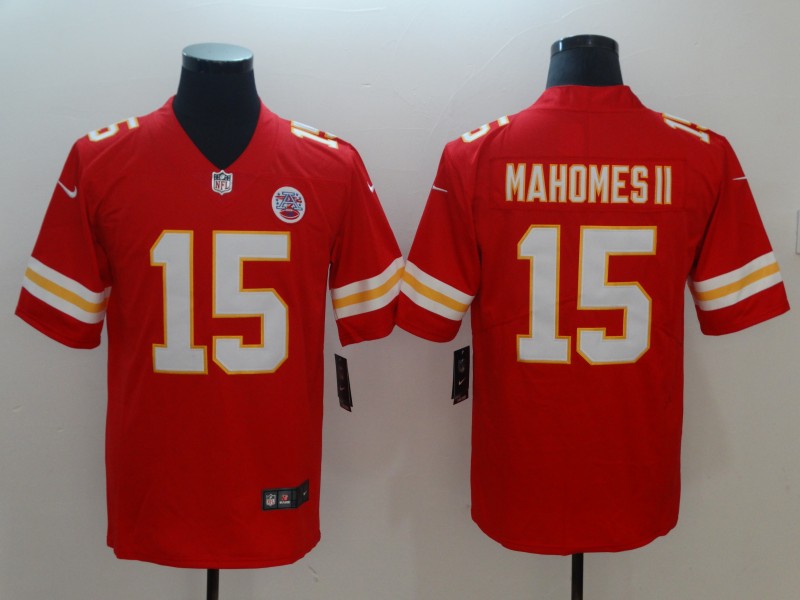 Men’s Kansas City Chiefs Patrick Mahomes II #15 Red Jersey