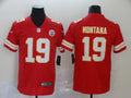 Men’s Kansas City Chiefs Retired Player #19 Joe Montana Nike Red Game Player Football Jersey