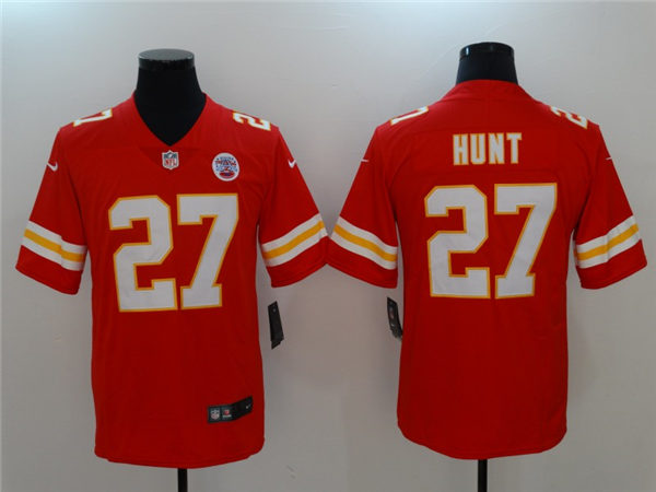 Men’s Kansas City Chiefs Retired Player #27 Clark Hunt Nike Red Vapor Untouchable Jersey
