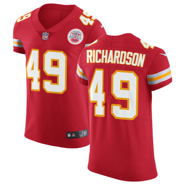 Men’s Kansas City Chiefs Retired Player #49 Tony Richardson Nike Red Game Player Football Jersey