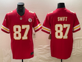 Men’s Kansas City Chiefs Taylor Swift #87 Red Jersey