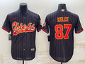Men’s Kansas City Chiefs Travis Kelce #87 Black Jersey Joint Edition
