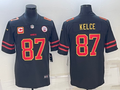 Men’s Kansas City Chiefs Travis Kelce #87 Black Team Jersey