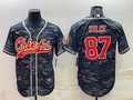 Men’s Kansas City Chiefs Travis Kelce #87 Grey Camouflage Jersey Joint Edition