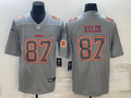 Men’s Kansas City Chiefs Travis Kelce #87 Grey Jersey