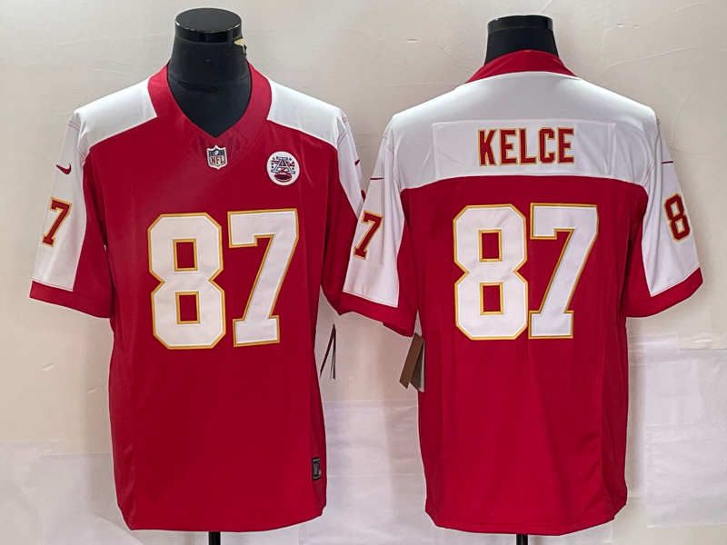 Men’s Kansas City Chiefs Travis Kelce #87 Red Jersey