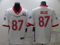 Men’s Kansas City Chiefs Travis Kelce #87 White ALL STAR Jersey