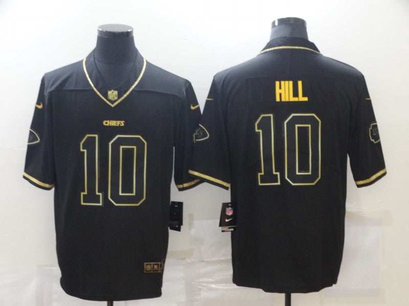 Men’s Kansas City Chiefs Tyreek Hill #10 Black Jersey