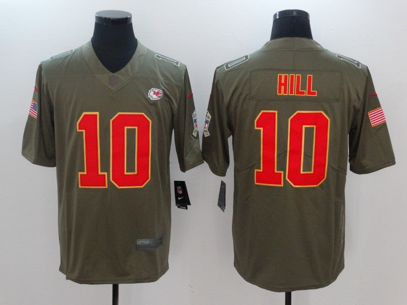 Men’s Kansas City Chiefs Tyreek Hill Brown Jersey
