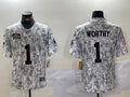 Men’s Kansas City Chiefs Xavier Worthy #1 Arctic Camo 2024 Salute to Service Limited Jersey