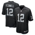 Men’s Las Vegas Raiders #12 Aidan O’Connell Nike Black Vapor Untouchable Limited Player Jersey