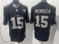 Men’s Las Vegas Raiders #15 Fernando Mendoza Black 65TH Anniversary Gratitude F.U.S.E. Limited Jersey