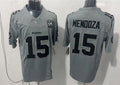 Men’s Las Vegas Raiders #15 Fernando Mendoza Gray 65TH Anniversary Gratitude F.U.S.E. Limited Jersey