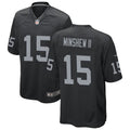 Men’s Las Vegas Raiders #15 Gardner Minshew II Nike Black Vapor Untouchable Limited Player Jersey