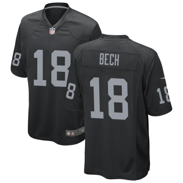Men’s Las Vegas Raiders #18 Jack Bech Nike Black Vapor F.U.S.E. Limited Player Jersey