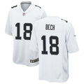 Men’s Las Vegas Raiders #18 Jack Bech Nike White Vapor F.U.S.E. Limited Player Jersey