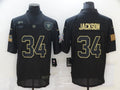 Men’s Las Vegas Raiders #34 Bo Jackson Black Jersey