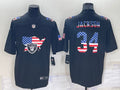 Men’s Las Vegas Raiders #34 Bo Jackson Black Team Jersey