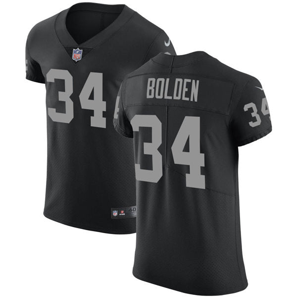 Men’s Las Vegas Raiders #34 Brandon Bolden Nike Black Vapor Untouchable Limited Player Jersey