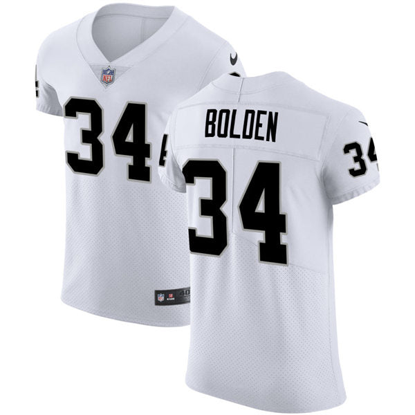 Men’s Las Vegas Raiders #34 Brandon Bolden Nike White Vapor Untouchable Limited Player Jersey