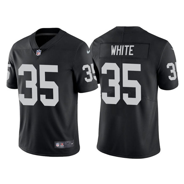 Men’s Las Vegas Raiders #35 Zamir White Nike Black Vapor Untouchable Limited Player Jersey