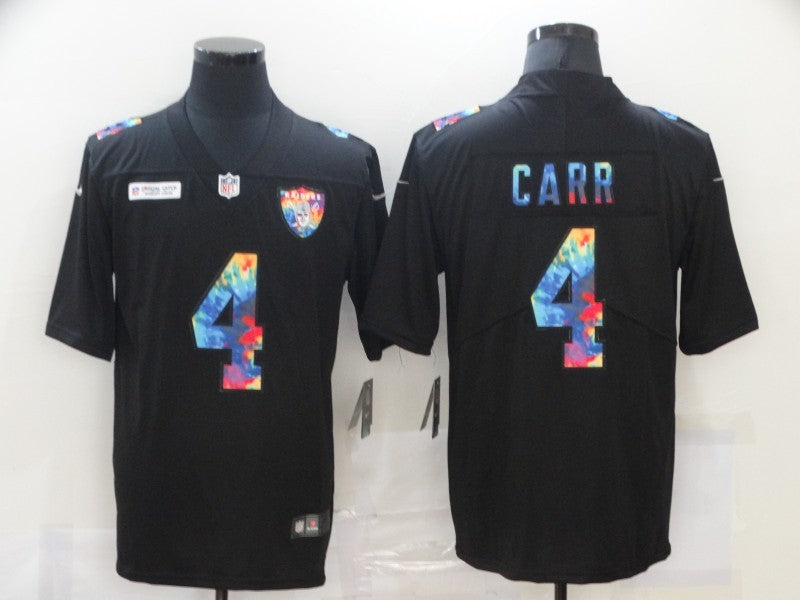 Men’s Las Vegas Raiders #4 Derek Carr Black Alternate Jersey