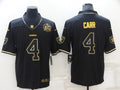 Men’s Las Vegas Raiders #4 Derek Carr Black Authentic Jersey