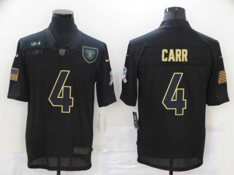 Men’s Las Vegas Raiders #4 Derek Carr Black Jersey