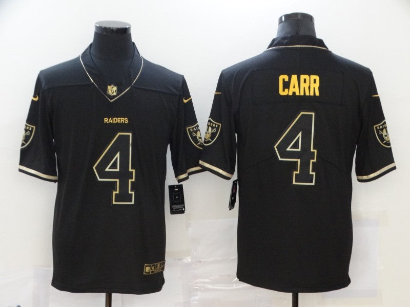 Men’s Las Vegas Raiders #4 Derek Carr Black Jersey