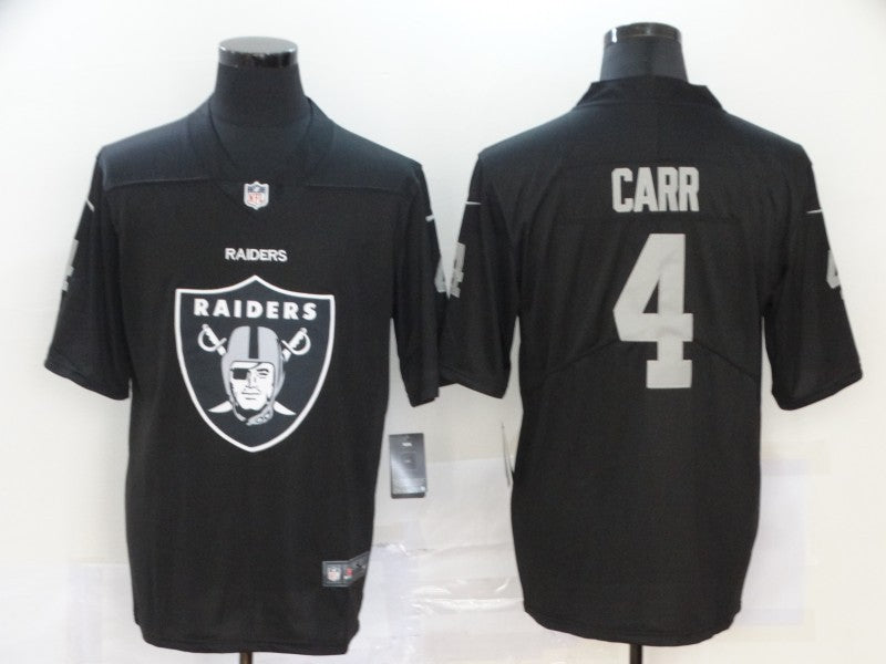 Men’s Las Vegas Raiders #4 Derek Carr Black Team Jersey