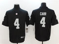 Men’s Las Vegas Raiders #4 Derek Carr Nike Black Football Game Jersey