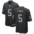 Men’s Las Vegas Raiders #5 Eric Stokes Nike Black Vapor F.U.S.E. Limited Player Jersey