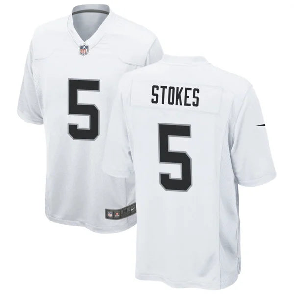 Men’s Las Vegas Raiders #5 Eric Stokes Nike White Vapor F.U.S.E. Limited Player Jersey