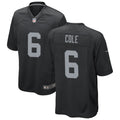 Men’s Las Vegas Raiders #6 A. J. Cole III Nike Black Vapor Untouchable Limited Player Jersey