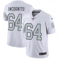 Men’s Las Vegas Raiders #64 Richie Incognito Nike White Color Rush Legend Player Jersey