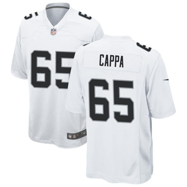 Men’s Las Vegas Raiders #65 Alex Cappa Nike White Vapor F.U.S.E. Limited Player Jersey