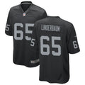 Men’s Las Vegas Raiders #65 Tyler Linderbaum Nike Black Vapor F.U.S.E. Limited Jersey