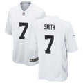Men’s Las Vegas Raiders #7 Geno Smith Nike White Vapor F.U.S.E. Limited Player Jersey
